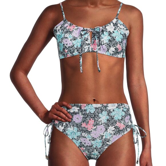 đź‘»3 for $15 Mix & Matchđź‘» NWT Time and Tru Women's Plus Size Keyhole Bikini Top - Picture 2 of 4